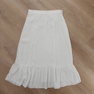 Women’s Wilfred Aritzia Midi Skirt White Size 4
